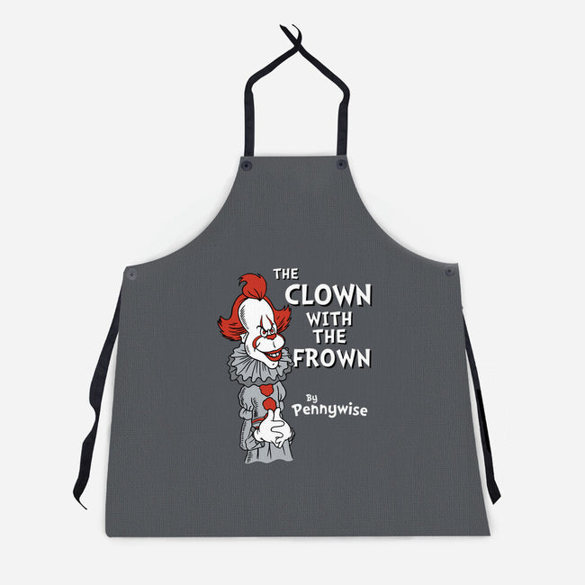 The Clown With The Frown-unisex kitchen apron-Nemons