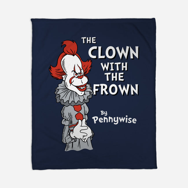 The Clown With The Frown-none fleece blanket-Nemons