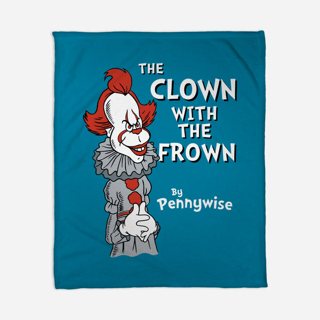 The Clown With The Frown-none fleece blanket-Nemons