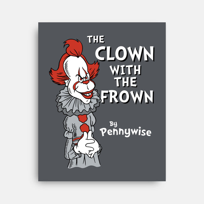 The Clown With The Frown-none stretched canvas-Nemons
