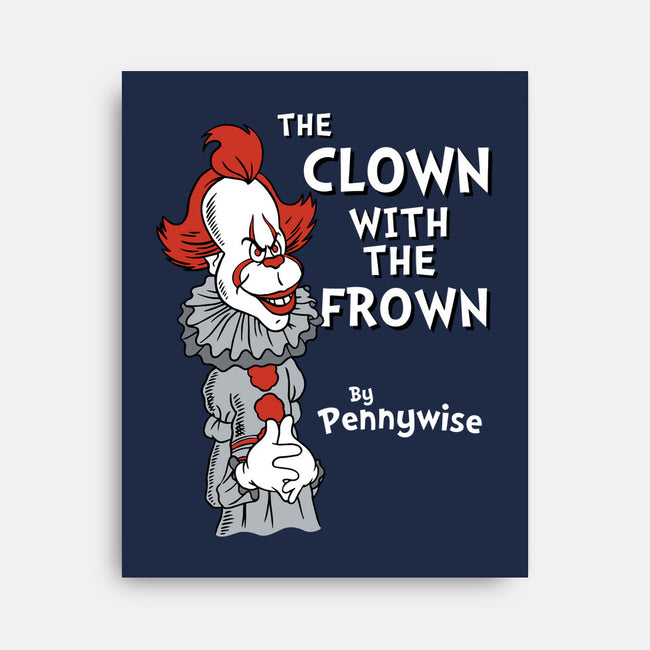 The Clown With The Frown-none stretched canvas-Nemons
