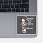 The Clown With The Frown-none glossy sticker-Nemons