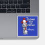 The Clown With The Frown-none glossy sticker-Nemons