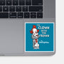 The Clown With The Frown-none glossy sticker-Nemons