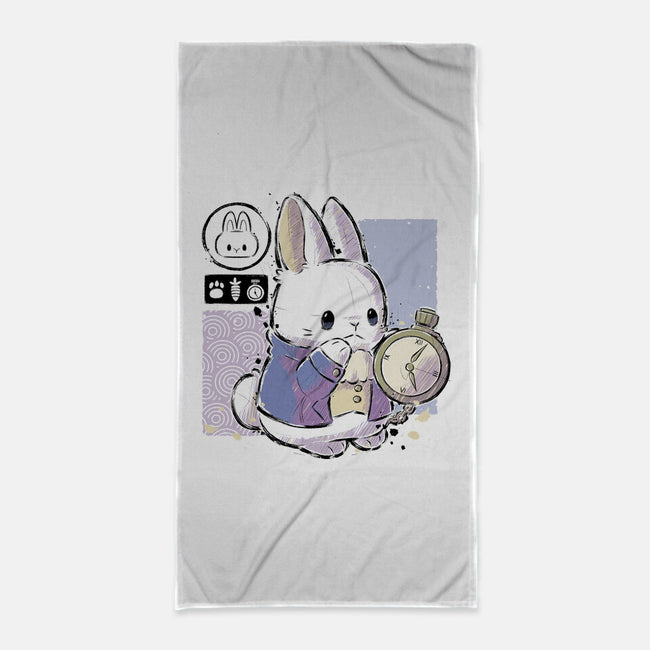 Cute Rabbit-none beach towel-xMorfina