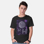 Pixel Death Star-mens basic tee-danielmorris1993