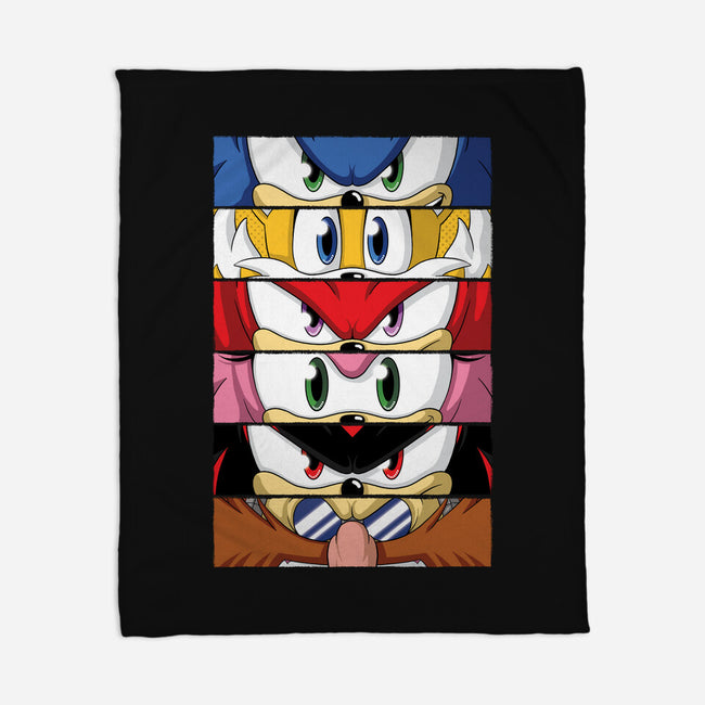 Sonic Eyes-none fleece blanket-danielmorris1993