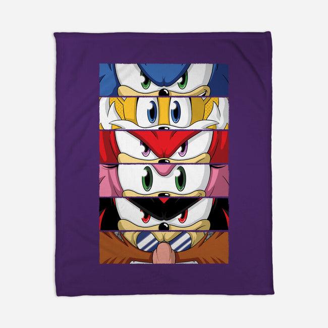 Sonic Eyes-none fleece blanket-danielmorris1993