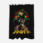 Space Maiden-none polyester shower curtain-Diego Oliver