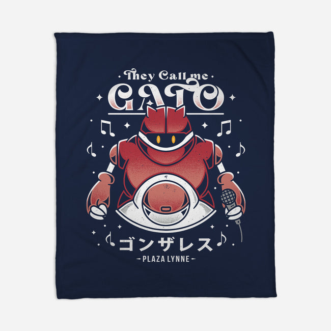 Gato-none fleece blanket-Alundrart