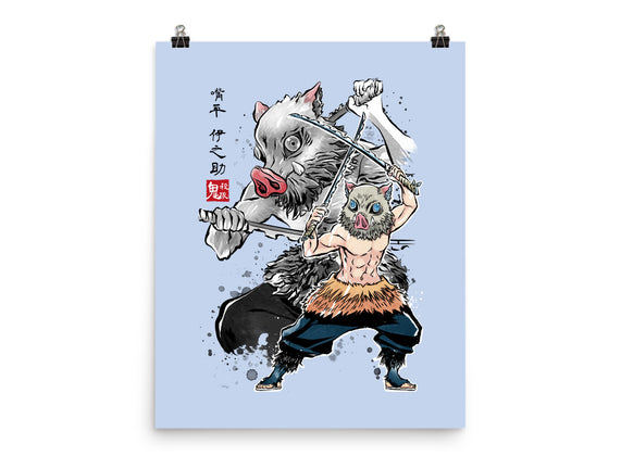Slayer Inosuke Sumi-E