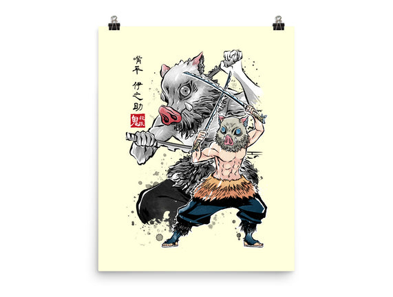 Slayer Inosuke Sumi-E