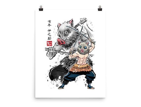Slayer Inosuke Sumi-E