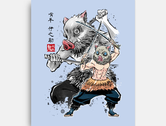 Slayer Inosuke Sumi-E