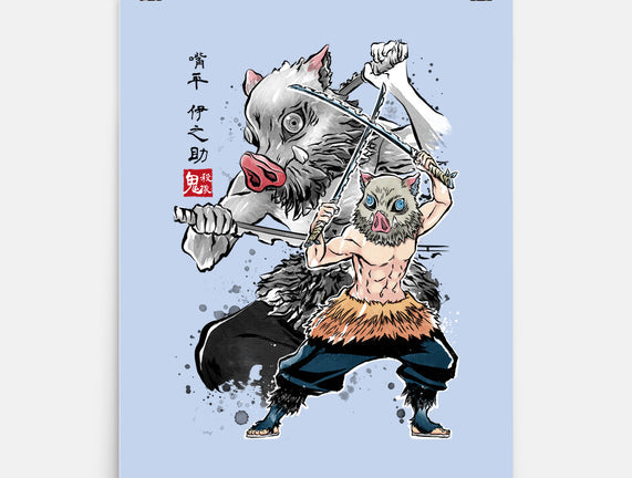 Slayer Inosuke Sumi-E