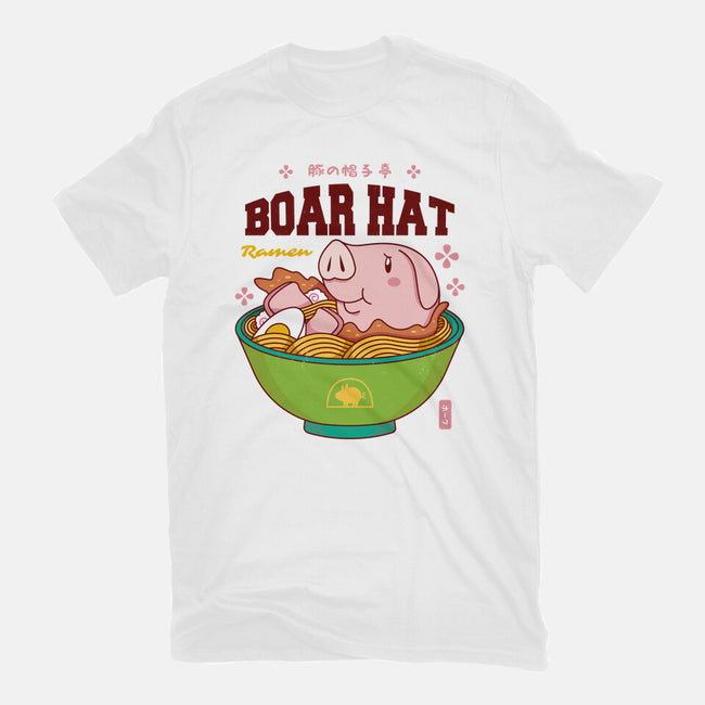 Boar Hat Ramen-mens heavyweight tee-Logozaste