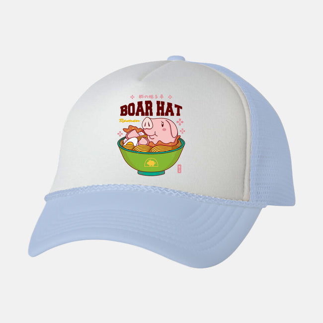 Boar Hat Ramen-unisex trucker hat-Logozaste
