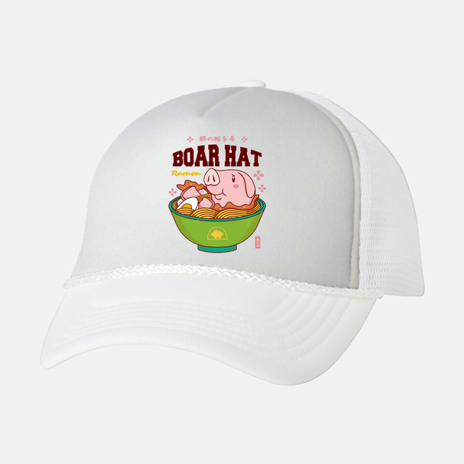 Boar Hat Ramen-unisex trucker hat-Logozaste