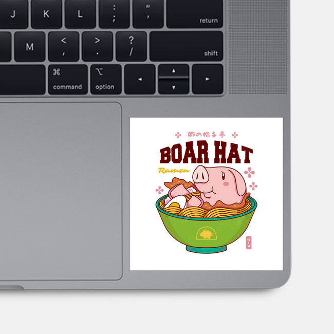 Boar Hat Ramen-none glossy sticker-Logozaste