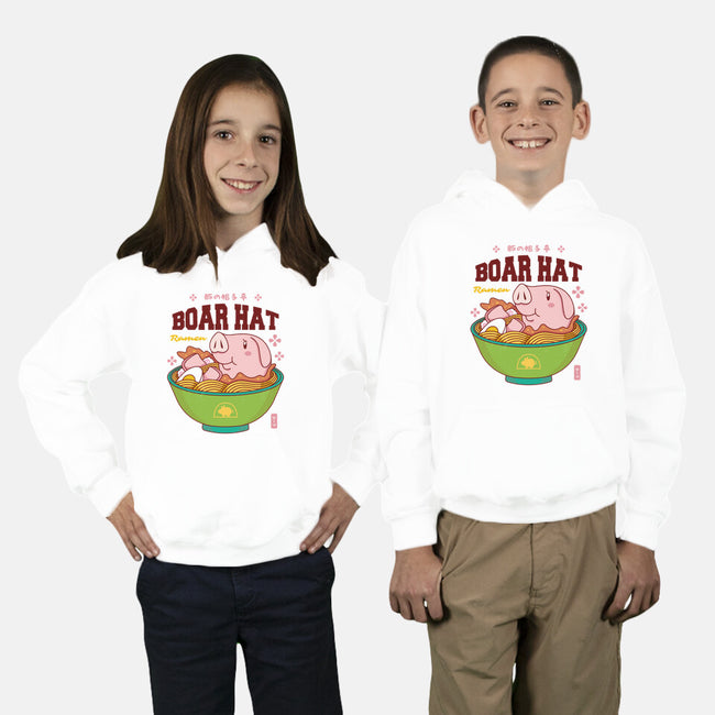 Boar Hat Ramen-youth pullover sweatshirt-Logozaste