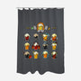 Beer Role Play Game-none polyester shower curtain-Vallina84