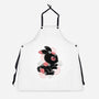 Ink Flower Rabbit-unisex kitchen apron-ricolaa