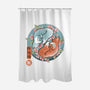 Traditional Fox-none polyester shower curtain-IKILO