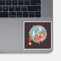 Traditional Fox-none glossy sticker-IKILO