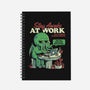 Stay Awake At Work-none dot grid notebook-eduely
