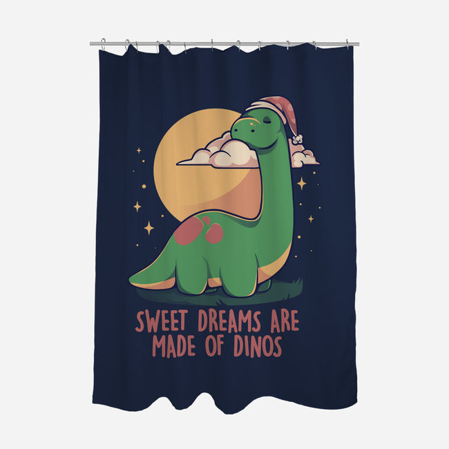 Dreams Are Made Of Dinos-none polyester shower curtain-koalastudio