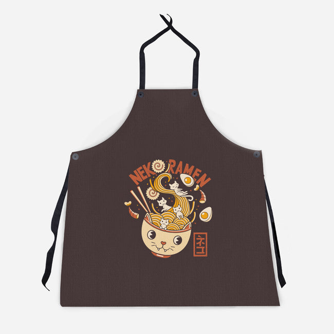 Ramen Cat Head-unisex kitchen apron-tobefonseca