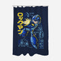 A Mega Robot-none polyester shower curtain-Nihon Bunka