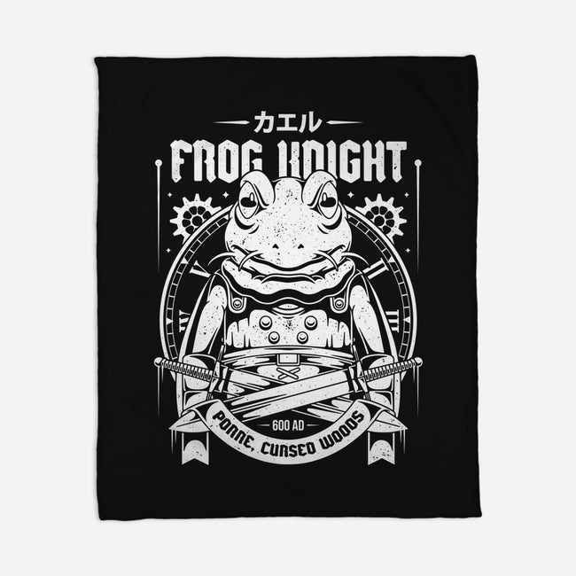 Frog Knight-none fleece blanket-Alundrart