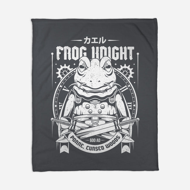 Frog Knight-none fleece blanket-Alundrart