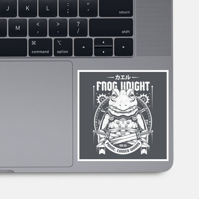 Frog Knight-none glossy sticker-Alundrart