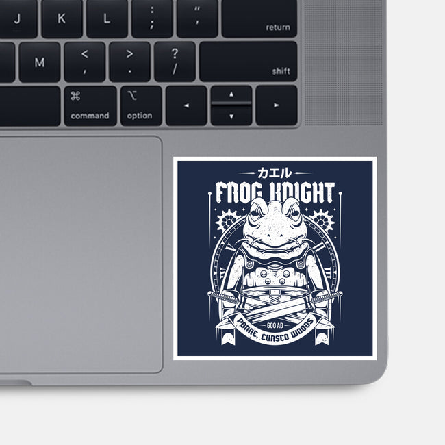Frog Knight-none glossy sticker-Alundrart