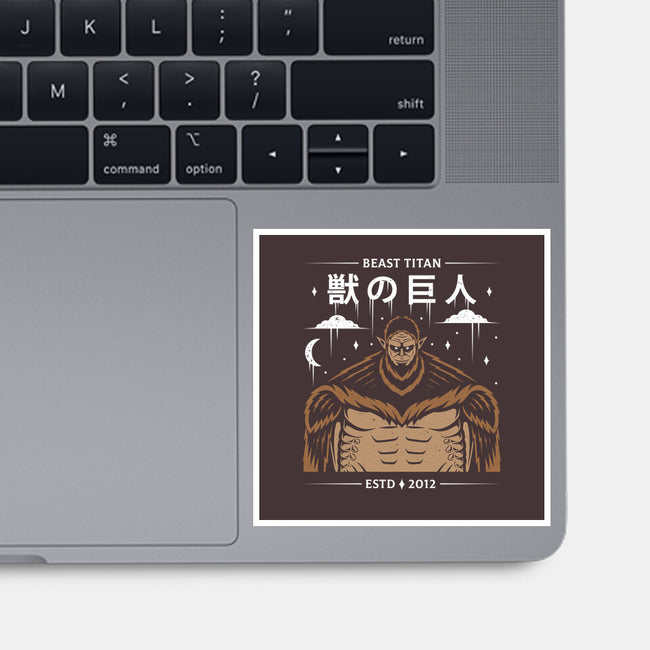 Zeke's Beast Titan-none glossy sticker-Alundrart