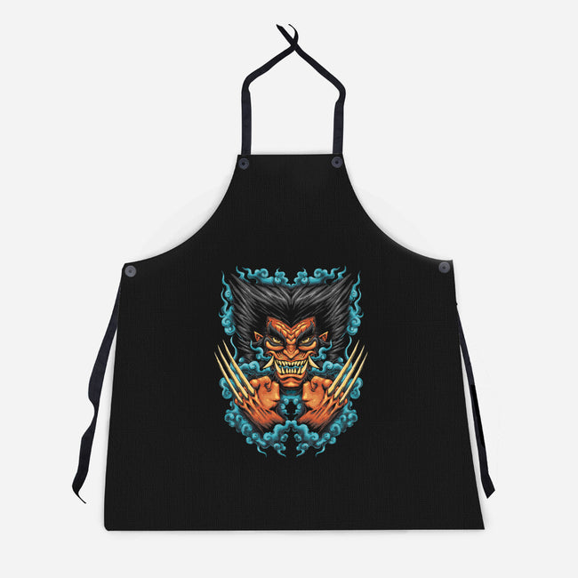 Oni Rage-unisex kitchen apron-Andriu