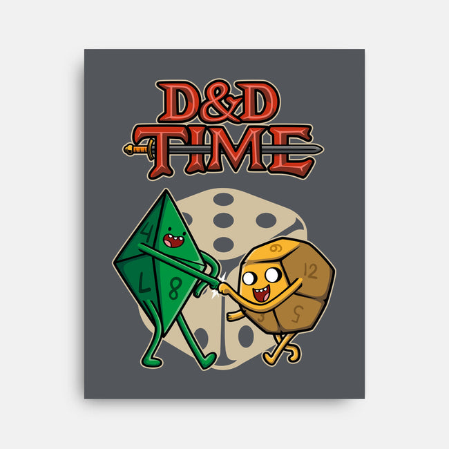 DnD Time-none stretched canvas-Olipop
