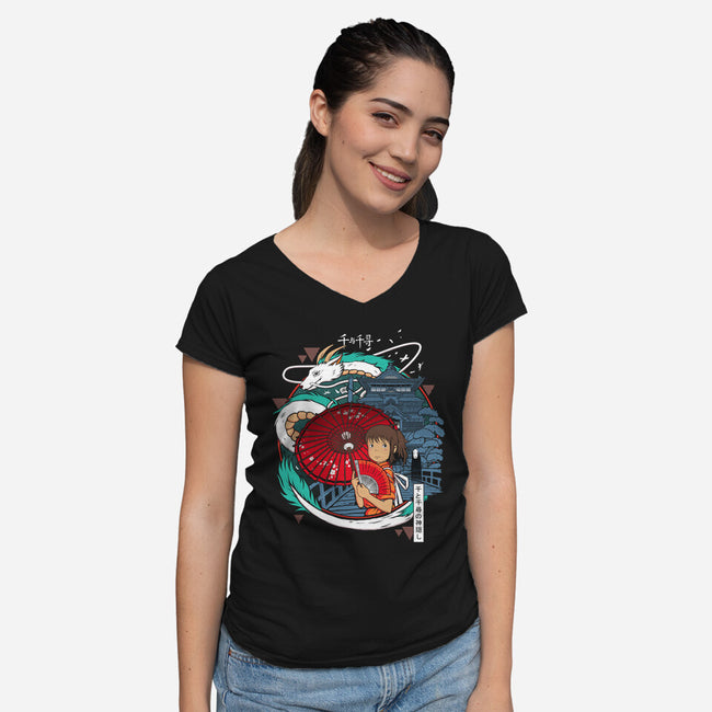 My Spirit Dream-womens v-neck tee-silentOp