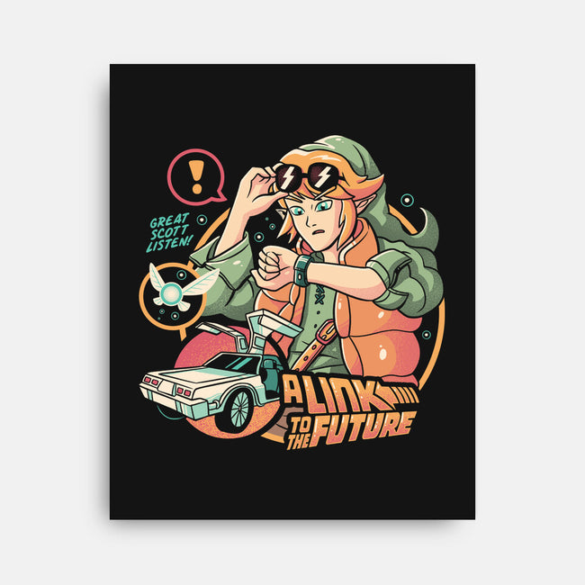 Link To The Future-none stretched canvas-eduely