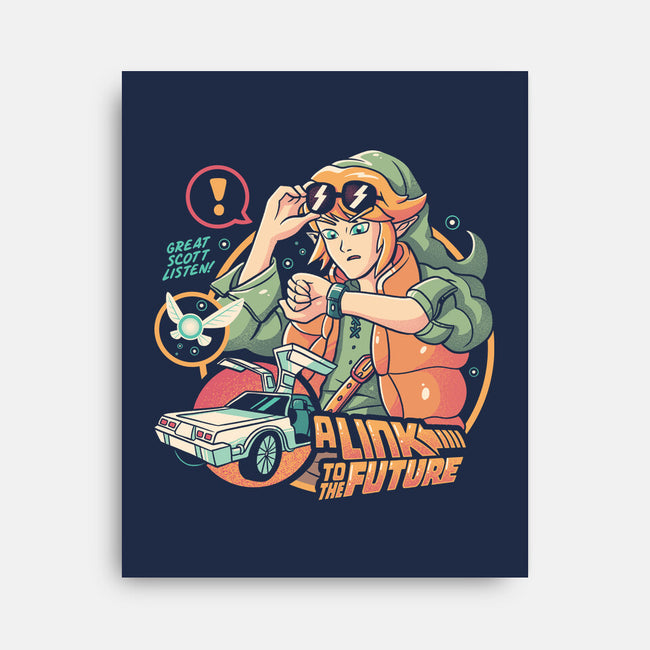 Link To The Future-none stretched canvas-eduely