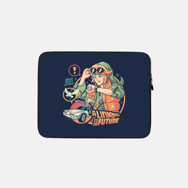 Link To The Future-none zippered laptop sleeve-eduely