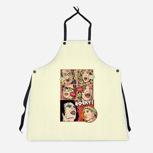 Horror Show-unisex kitchen apron-Green Devil