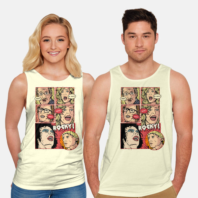 Horror Show-unisex basic tank-Green Devil