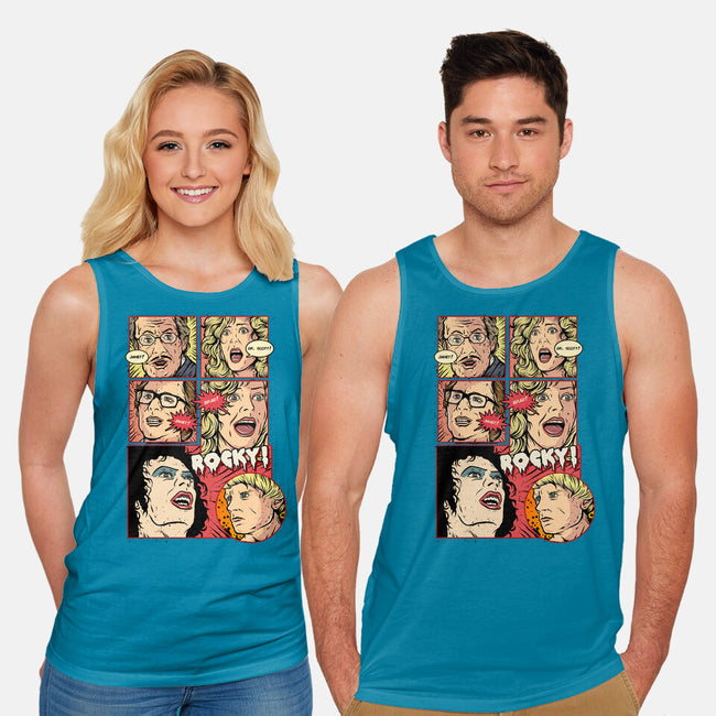 Horror Show-unisex basic tank-Green Devil