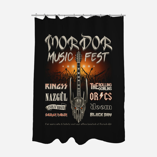 Land Of Shadows Music Fest-none polyester shower curtain-NMdesign