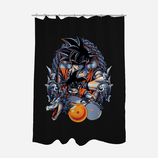 Legendary Saiyan-none polyester shower curtain-Badbone Collections