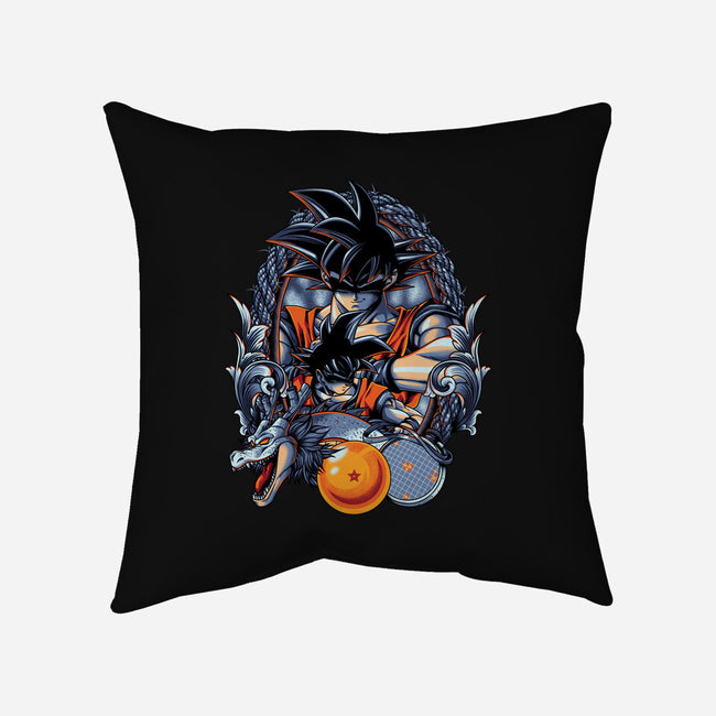 Legendary Saiyan-none removable cover w insert throw pillow-Badbone Collections
