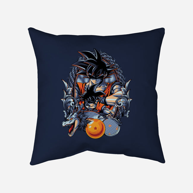 Legendary Saiyan-none removable cover w insert throw pillow-Badbone Collections